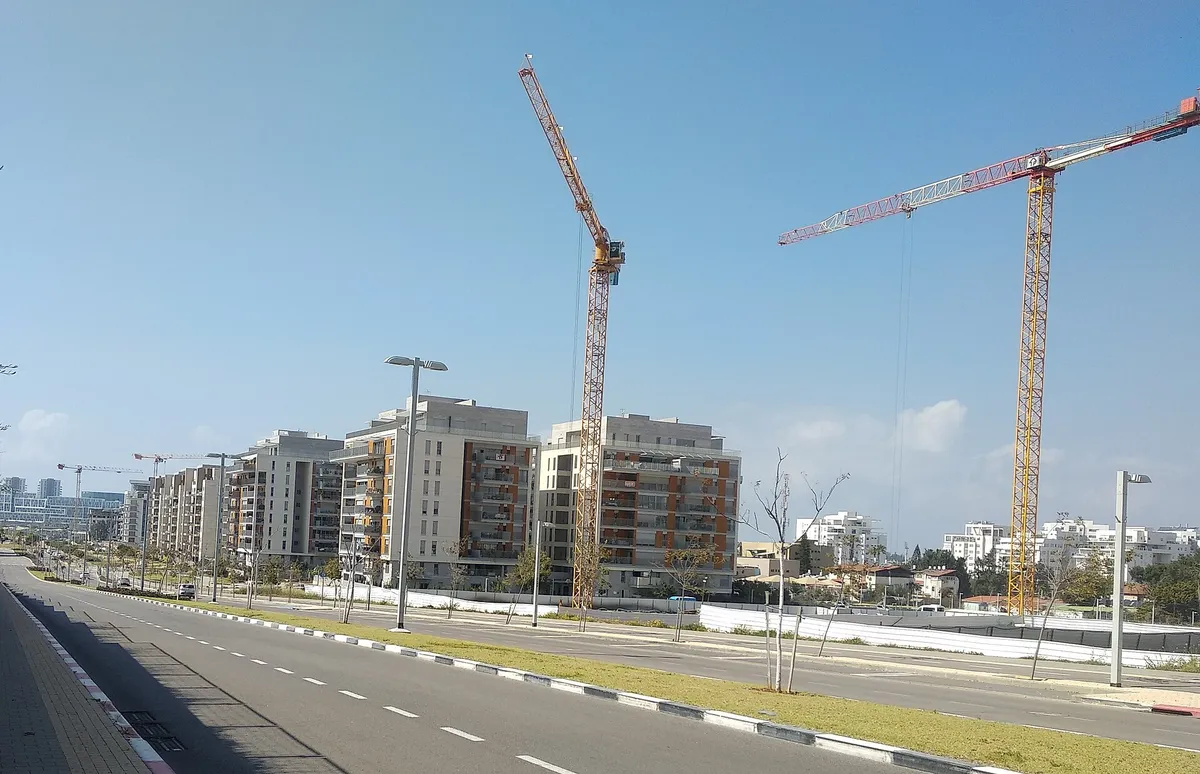 New apartment towers in the Galil Yam neighbourhood of Herzliya